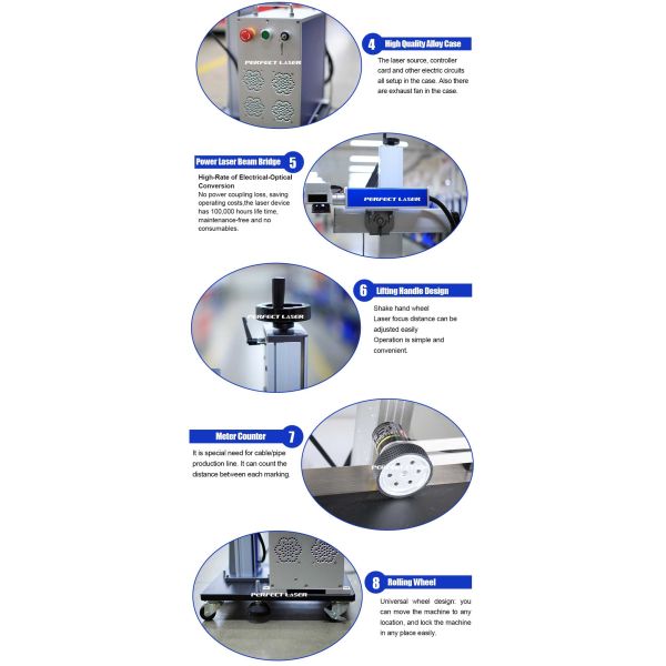 20 Watt Stainless Steel Laser Marking Machine , Laser Etching Metal Marking Machine