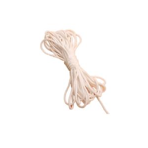 White Round 3mm Stretch Elastic Cord Non Irritating Mask Making Material