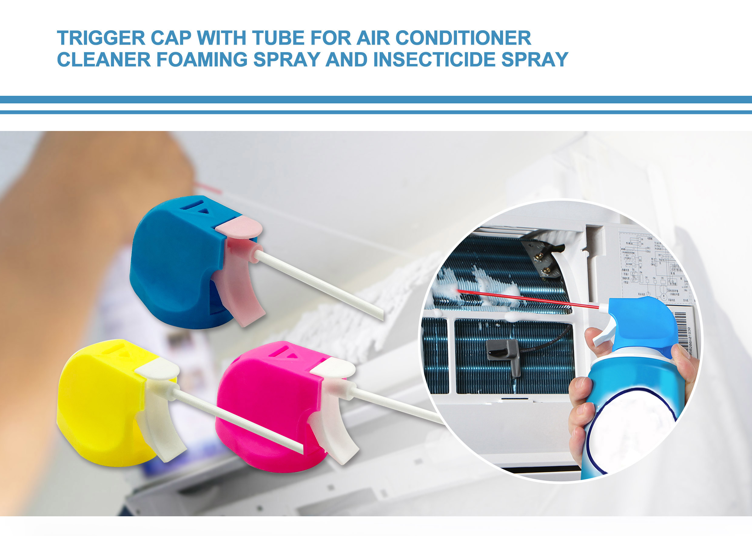 Adjustable Trigger Spray Cap Suitable For Aerosol Tin Cans