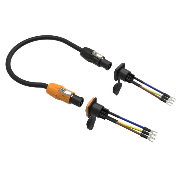 Outdoor Use Yellow 3-Pin Female Power Connector Secure Locking Mechanism Adequate Protection for LED Display Outdoor Connector