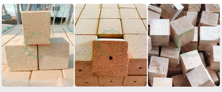 2400pcs/h Pneumatic Wood Pallet Block Cutting Machine Customizable