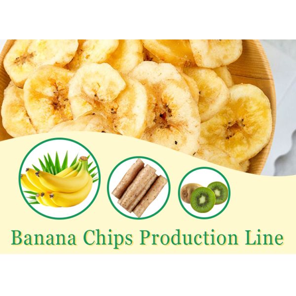 Semi Automatic 1500w Chips Banana Machine For Large Scale Manufacturing
