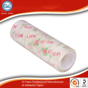Long Lasting BOPP Stationery Tape , 12mm Coloured Packaging Tape