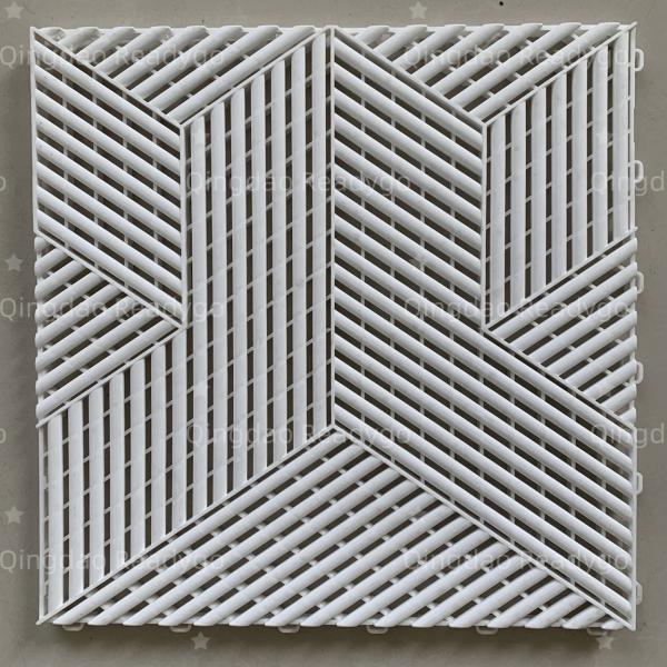 Quality Samples free new Patented 3d cubic garage floor tiles interlocking floor mat for warehouse for sale