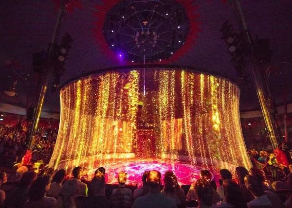 Quality Polyamide 3D Holographic Projection Scrim Holo Gauze for Performance for sale