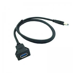 China Car Truck 3ft 1m Snap Flush Mount USB Port Extension Cable on sale