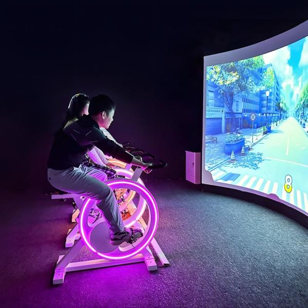 Interactive Sport Bike Digital Experience Hall Intelligent Bicycle Interactive