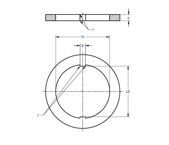 GX53 Lamp cap gauge | "NOT GO" Gauge For Checking Keyways in Caps GX53 | 7006-142F-1