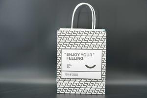 China Twisted Handle Paper Bags Custom Recyclable Kraft Paper Gift Bags on sale