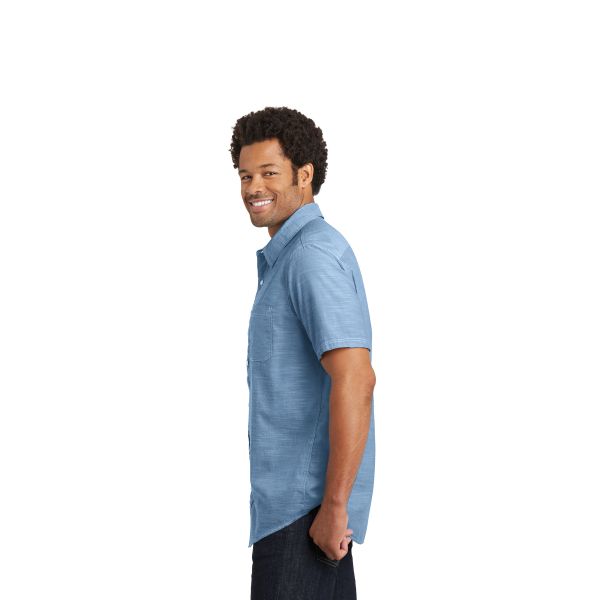 2019 New Product Men's Shirt Button Short Sleeve