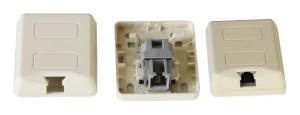 2-wire phone jack connector protected with gel