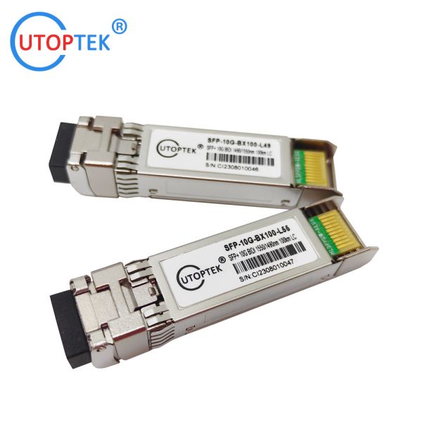 10g Bidi 100km 1490/1550nm SFP+ Transceiver Module Fiber Optical Network for Cisco/Huawei/Alcatel/Juniper/Mikrotik