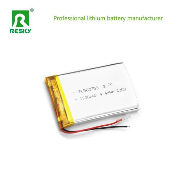 Power Lipo Battery 503759 3.7v 1200mAh 4.44wh Rechargeable Lithium Ion Battery Pack