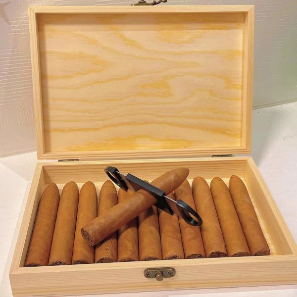 Customized Humidity Control Wood Cigar Packaging Box For Electronics Cigar