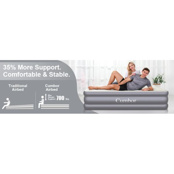 Low Height Air Bed Mattress , Flocked PVC Self Inflating Air Mattress