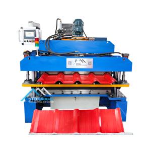 China Steel Tile Double Layer Roll Forming Machine Delta PLC on sale