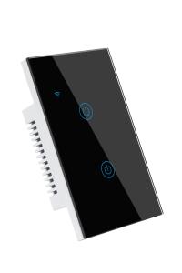 China Glomarket Us AU Standard Tuya Wifi Smart Switch 2 Gang No Neutral Wall Switch Smart Life App Control Light Switch on sale