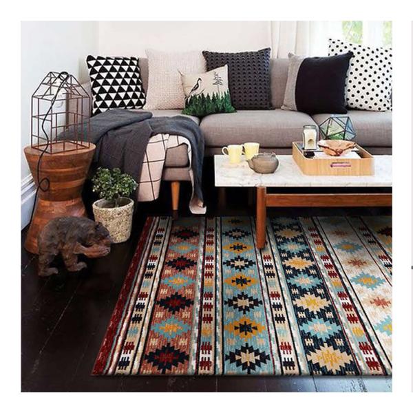 Quality Eastern Art Exotic Style Colorful Indoor Area Rug Luxury Shag Carpets For Floor for sale