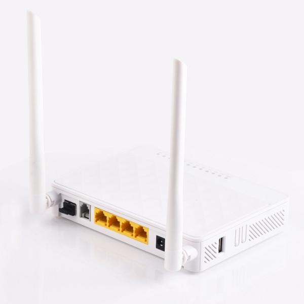 Quality OEM EPON GPON Wifi Router 4 Port 1GE 3FE 4FE TEL Wifi ONT Fiber Optic ONU for sale