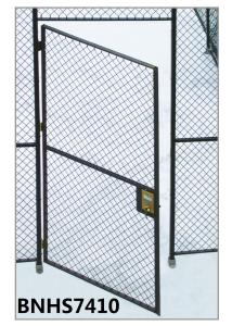 Buy cheap Grey Color Wire Mesh Partition Panels Single Hinged Security Cage Door Antirust product