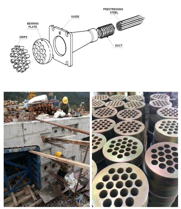 Prestressed Anchorage Working Anchor for PC Strand