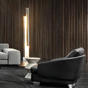 0.85 NRC Wood Slat Acoustic Panels Melamine Finish High Density For School Decor