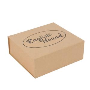 China Recycled Custom Clothing Gift Packaging Kraft Apparel Boxes Collapsible Magnetic Closure on sale