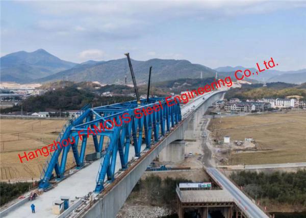 Quality Curved String Steel Truss Stiffened Continuous Beam Structure High Speed Railway Bridge for sale