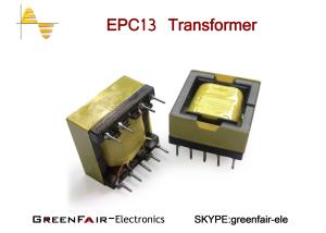 Buy cheap Single Ferrite Core Horizontal Small High Voltage Transformer High Frequency EPC13 product