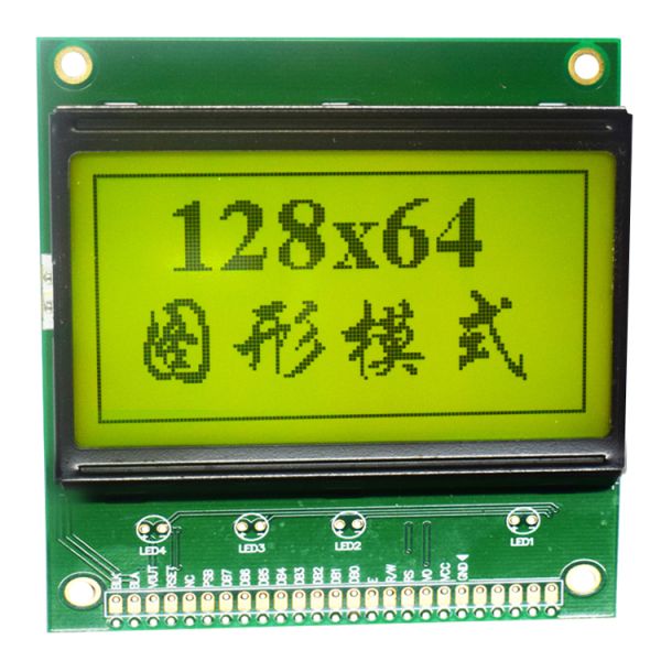 Monochrome Graphic Display Module 128 * 64 Resolution AIP31020 Controller Model