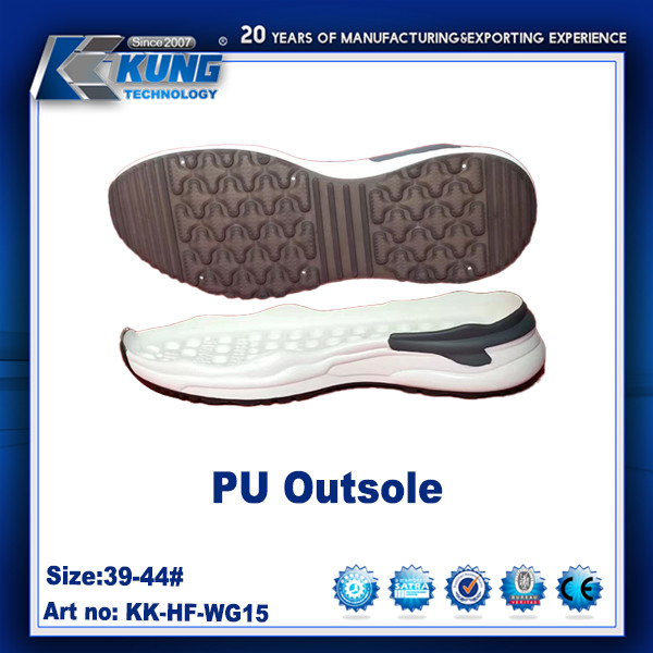 Customized Color Rubber PU EVA Outer Sole Nontoxic Waterproof 39 - 44 Size
