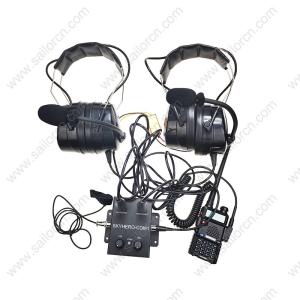 Buy cheap Two set HS-01-S6 headset with intercom Paratrike intercom systercom for autogyro /Open Cockpits /Powered parashoot/ATV product