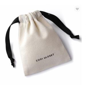 China OEM Pantone Color Printed Cotton Drawstring Pouch Draw String Gift Bag on sale