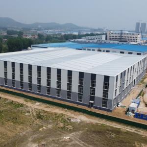 Long Span Prefabricated Steel Warehouse with H-Section Frames