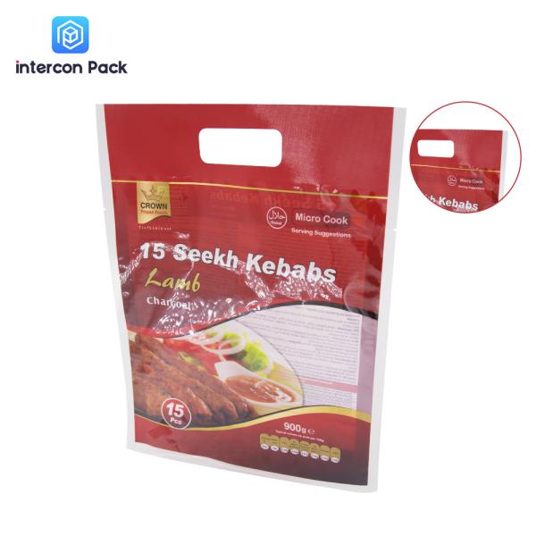 Quality Recycle Flat Pouches With Transparent Window Mylar Stand Up Pouch Foil Handle Bag for sale