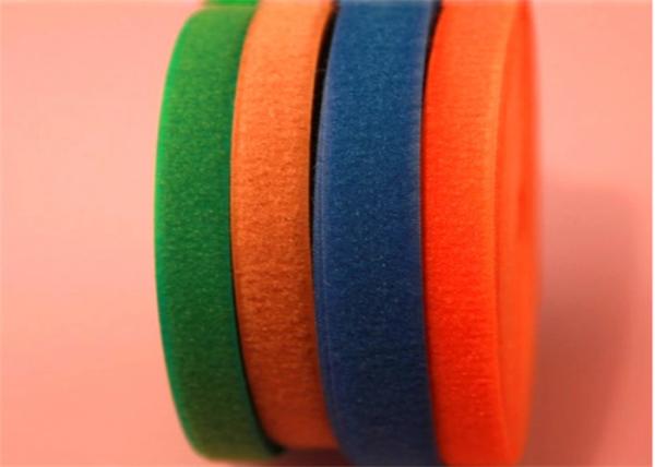 Grade 100% Nylon Velcro Elastic Hook And Loop Strap For Label Printing Garment