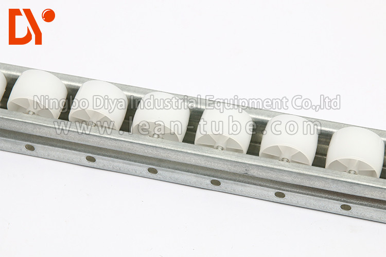4 Meters Roller Track System Metal Plate Plastic Wheel Customized Color