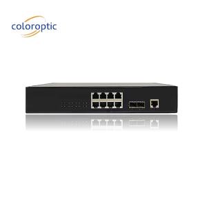 Efficient Poe Switches 8 Port 10/100/1000M 2*GE SFP Ethernet Uplink 140W
