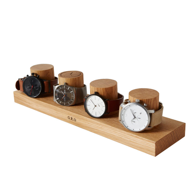Countertop Cosmetic Display Stand Wooden Skin Care Display Stands Retail Makeup Display