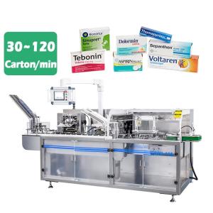 China Automatic Horizontal Bottle Cartoning Machine For Pharmaceutical Pill Blister Plate on sale