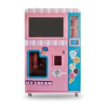 Professional Automatic Soft Serve Ice Cream Vending Machine with Cup Volume 80