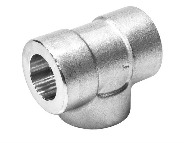 Quality Stainless Steel Socket Weld Tee , ASTM A182 F316 1 1 / 2 " Reducing Pipe Tee for sale