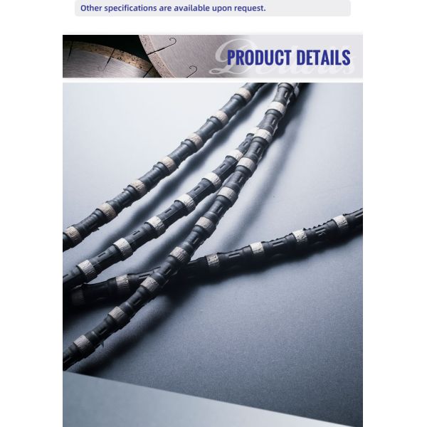 Rubber Spring Diamond Wire Saw for High Production Granite Marble Quarrying Mining