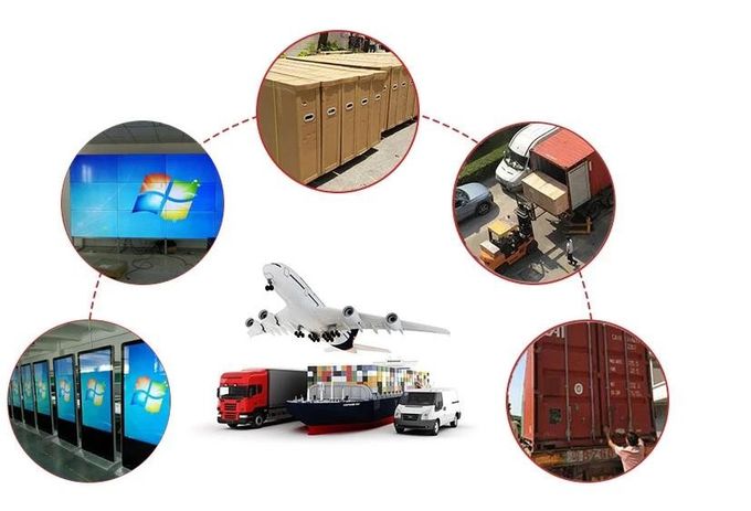 46 49 Inch 55 Inch Indoor LCD Advertising Screen 4K Display Controller 2X3 3X3 3X2 2X2