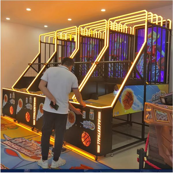 Indoor Arcade Game Machines Ticket Redemption Coin Operated Basketball Machine