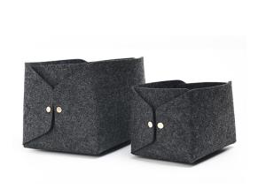 China 43 Colors Soft Felt Storage Boxes High Durability With Zipper Pocket on sale