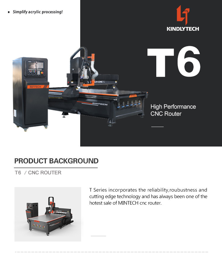 ATC CNC Router Machine 1325 For Acrylic Engraving