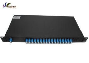 Buy cheap Dual Fiber C20-C35 LC/UPC 16 Channel DWDM Mux Demux product