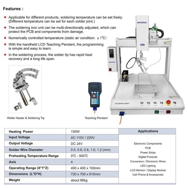Multiscene Soldering Automatic Machine Durable For PCB Boards