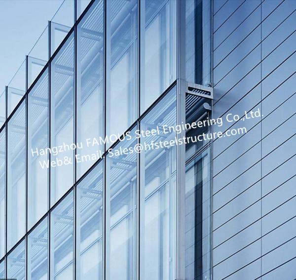 Quality Double Layer Insulation Glass Curtain Wall Stick Built System Transparant for sale